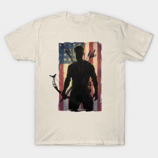 USA Flag Archery T-Shirt